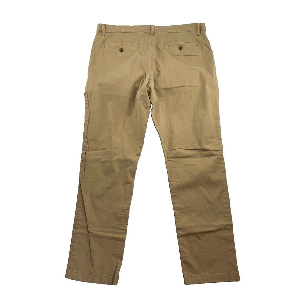 Wallin Bros Men Pants 38 X 32 Inseam Khaki Flat Front Adult 51-1